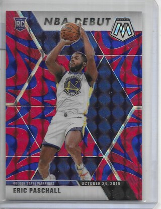 Eric Paschall 2019-20 Mosaic Mosaic Blue Reactive #272