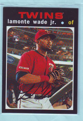 2021 Topps Heritage Lamonte Wade Jr. ROOKIE Baseball card # 575 Twins