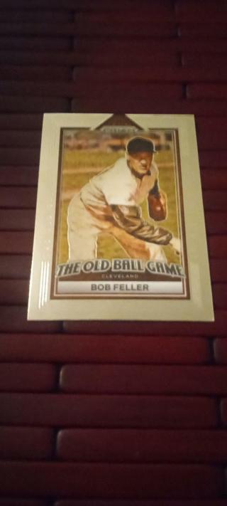 2023 PRIZM BOB FELLER THE OLD BALL GAME INSERT CARD