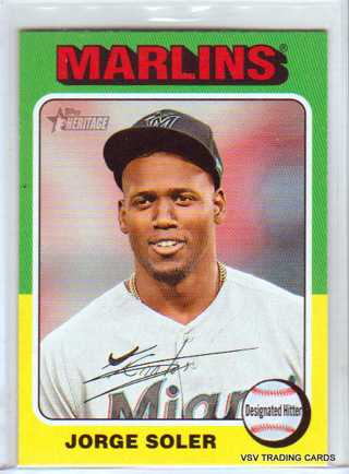 Jorge Soler, 2024 Topps Card #102, Miami Marlins, (EL4)