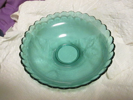 Vintage Greenish  scalloped rim bowls 