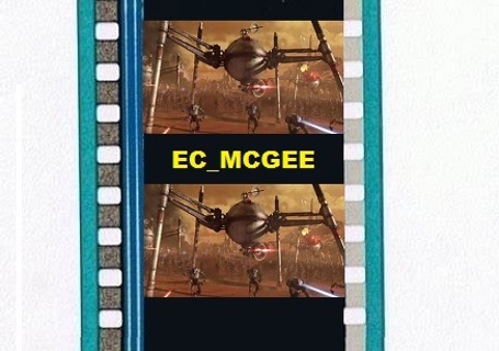 STAR WARS 2 CLONE WARS 35mm Movie Film Strips Cell