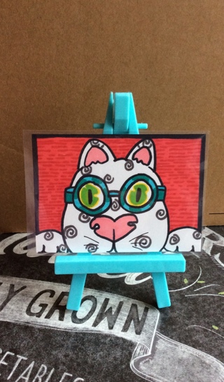 Webster original drawing aceo