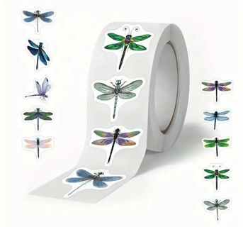 ↗️⭕(10) 1" DRAGONFLY STICKERS!! (SET 2 of 4)⭕
