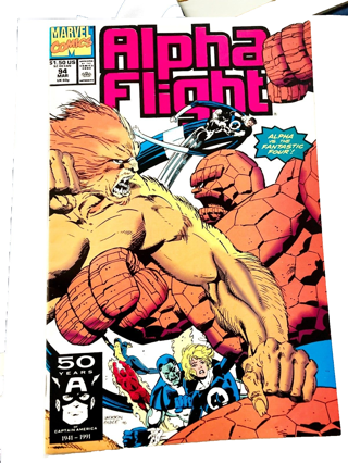 Alpha Flight #94 (Marvel, 1991) Alpha vs Fantastic Four