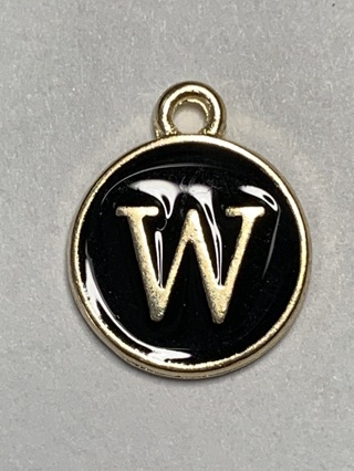 BLACK AND GOLD INITIAL LETTERS~#W3~FREE SHIPPING!