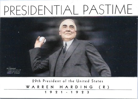 2004 Topps Presidential Pastime #PP28 Warren Harding