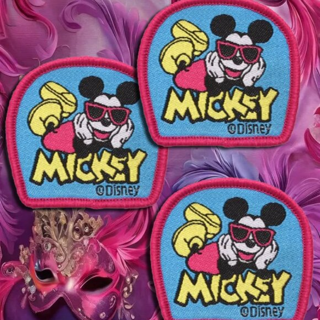 (3) VINTAGE Mickey Mouse SEW ON Patch Fun Badges Clothing Accessories Embroidery