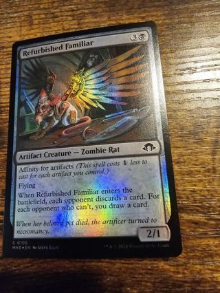 Magic the gathering mtg Refurbished Familiar foil card Modern Horizons 3