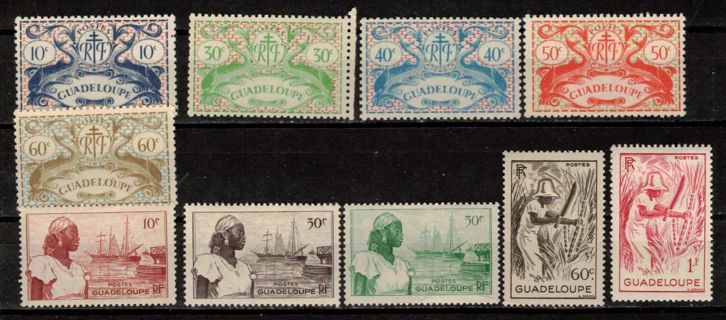 Guadeloupe Stamps 1945-47