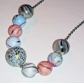 Nine Bead Chain Necklace