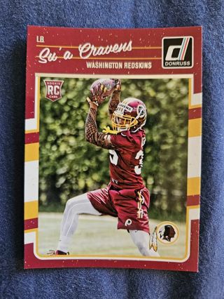 2016 Donruss Rookie Su'a Cravens