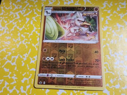 Pokemon Galarian Sirfetched reverse holo 079/198