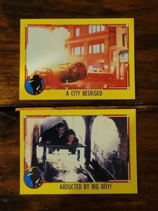 1990 Dick Tracy trading cards.