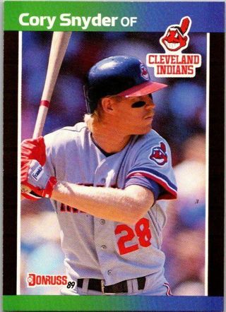 cory Snyder 1989 Donruss Cleveland Indians