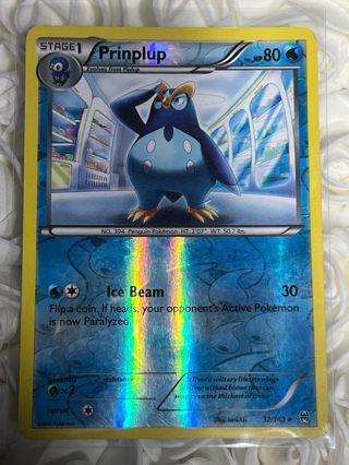 Pokémon TCG Prinplup Reverse Holo 37/162 