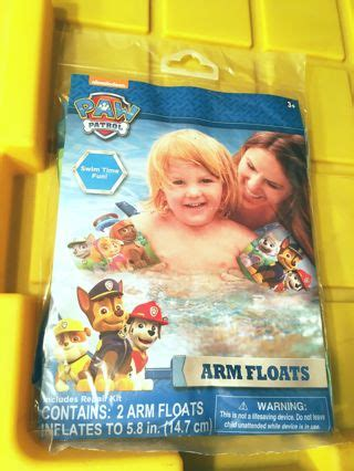 NEW Nickelodeon Nick Jr. PAW Patrol Water Arm Floats INCLUDES Patch Repair Kit FREE SHIPPING