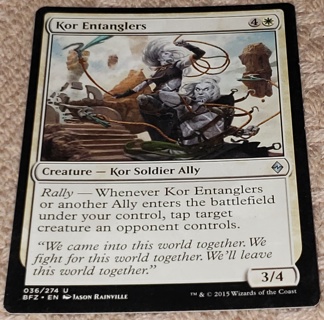 MTG ✨ Kor Entanglers - (U) 036/274 Battle for Zendikar (BFZ) ✨ Magic the Gathering (2015)