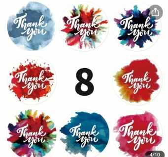 50 Thank You Stickers