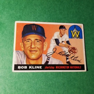 1955 - TOPPS  BASEBALL - CARD NO. 173 - BOB KLINE - NATIONALS