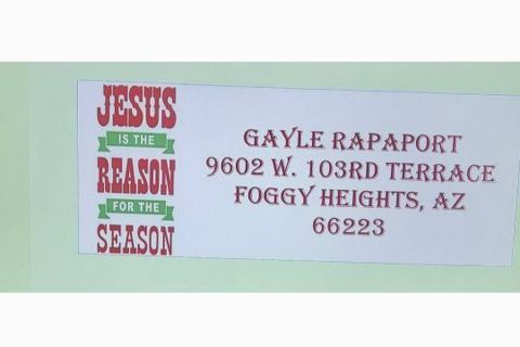 1 sheet address stickers