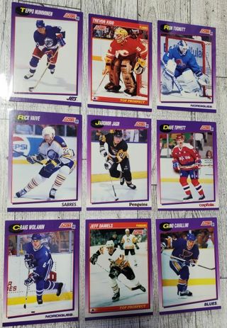 18 Assorted Score'91 NHL Cards