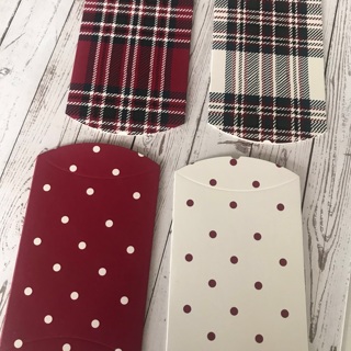 4 Polka Dot and Plaid Envelope Boxes, Free Mail