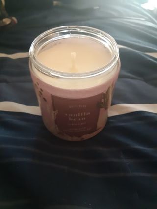 BBW single wick candle vanilla bean