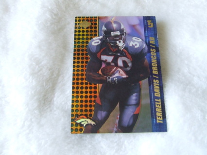 2000 Terrell Davis Denver Broncos Edge T3 Card #41 Hall of Famer