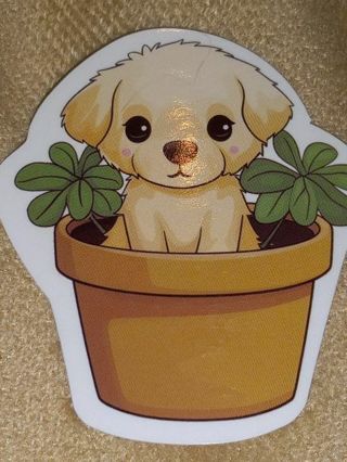 Dog Cute one new vinyl sticker no refunds regular mail only Very nice