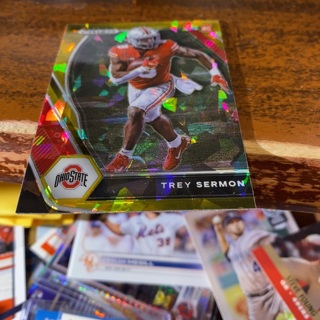 2021 panini prizm draft picks cracked ice Trey sermon rookie football card 