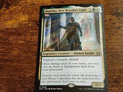 Magic the gathering mtg Danitha New Benalias light regular rare card March of the Machine Aftermath