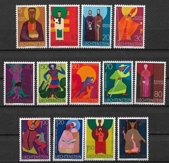 1967-71Liechtenstein Sc430-41 Patron Saints MNH C/S of 13