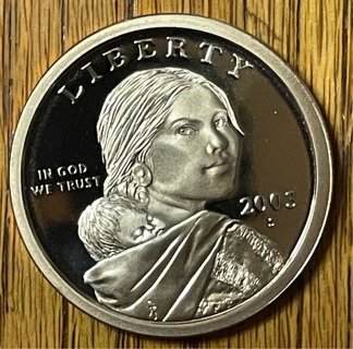 2003 S Sacagawea Golden Dollar Proof BU Low Mintage 