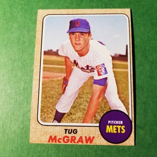 1968 - TOPPS BASEBALL CARD NO. 236 - TUG McGRAW - METS - EXMT/NRMT/MT. - READ