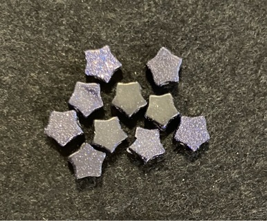 10 Blue Star Goldstone Beads