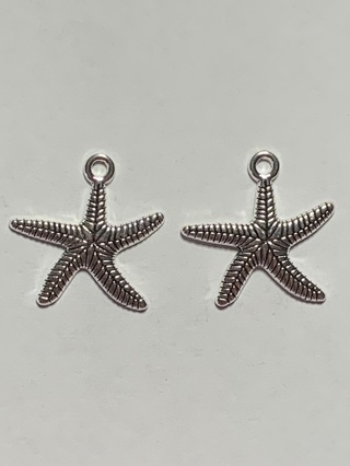 OCEAN/BEACH CHARMS~#35~SILVER~2 CHARMS~FREE SHIPPING!