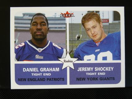  2002 Fleer #278 Daniel Graham/Jeremy Shockey Rookie (Giants)