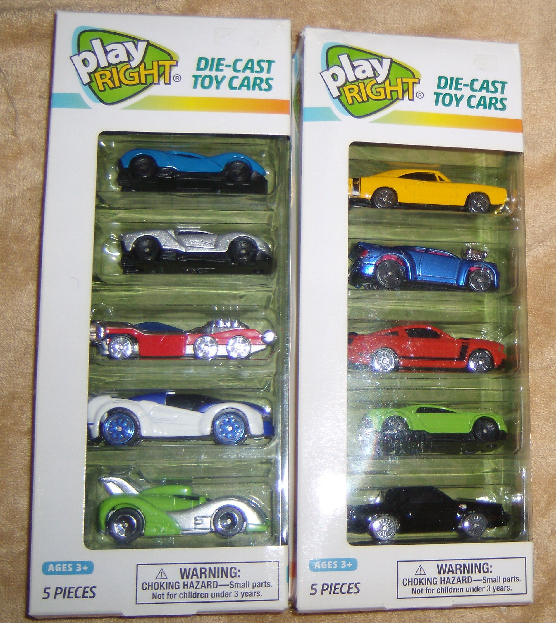 FREE: 2 play right diecast cars 5 pack set