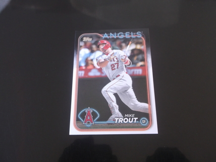 2024 Topps Series 1 Mike Trout  card   #  27    Los Angeles Angels