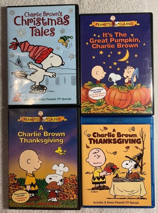 PEANUTS~SNOOPY DVD'S~LOT OF 4~FREE SHIPPING!