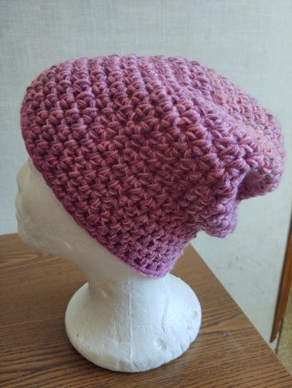 Hand Crocheted Slouch Hat 