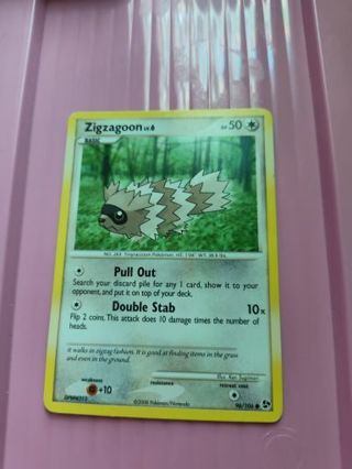 Zigzagoon Pokemon Card