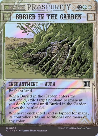 Buried in the Garden MTG OTP 0038 Uncommon NM FOIL