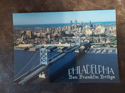 Ben Franklin Bridge Postcard 