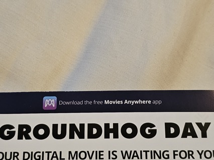Groundhog day 4K digital code ONLY 