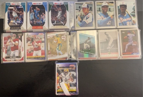 Lot of Vintage baseball cards and NBA NFL RC 