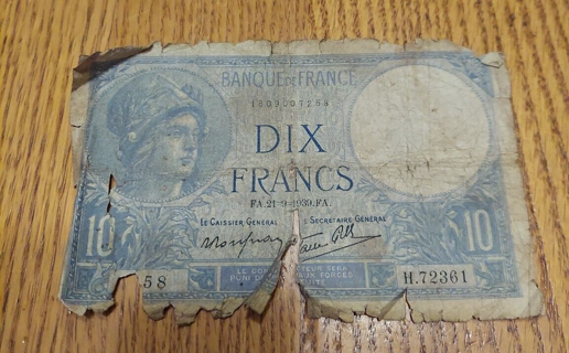 1939 France 10 Francs