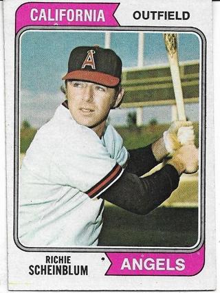 1974 TOPPS RICHIE SCHEINBLUM CARD