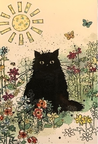 Garden Kitty - 3 x 5” MAGNET - GIN ONLY